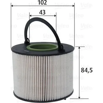 Filtr do auta Palivový filtr VALEO 587075