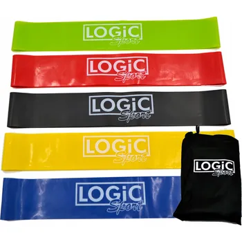 Posilovací gumy SADA 5 POSILOVACÍCH GUM MINI BAND FITNESS 0,5-20 kg 5 ks