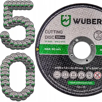 Příslušenství k brusce SILNÉ 50 KOTOUČŮ NA ŘEZÁNÍ KOVU OCELI SADA 125x1,0MM DO ÚHLOVÉ BRUSKY