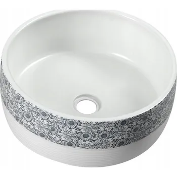 Umyvadlo Umyvadlo na desku kulaté Sapho Priori bílé