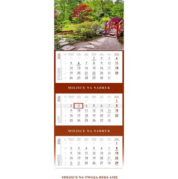 Kalendář Kalendář 2026 Trojdílný Zahrada
