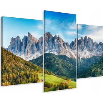 Obraz Obraz Tryptych HORSKÁ KRAJINA Stromy 3D 90x60