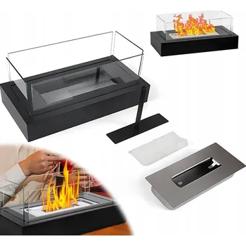 Obraz BIO Krb Stolní 35x18 cm se Skleněným Krytem a Zhášedlem, Moderní