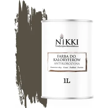 barva na kov Barva pro radiátory Antikorozní Odolná 1L Mat Šedohnědá 3v1