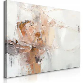 Obraz OBRAZ NA PLÁTNĚ DO OBÝVÁKU ABSTRAKCE EXPRESIVNÍ MODERNÍ VZOR 100x70