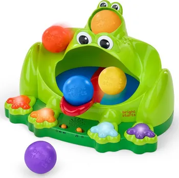 Hračka pro nejmenší BRIGHT STARTS BRIGHT STARTS Hračka interaktivní Poppin' Ball Frog™ 6m+