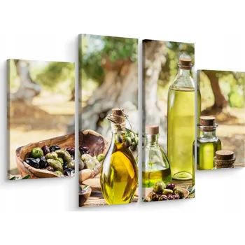 Obraz Vícedílný obraz Čerstvé OLIVY Olivový olej 200x150