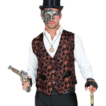 Karnevalový kostým Pánská steampunk vesta - XXL
