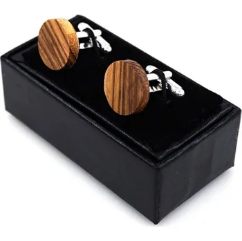 Manžetový knoflíček Dřevěné manžetové knoflíčky Hnědá