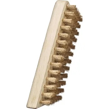 Drátěný kartáč Lessmann 144411 | Mořící a roztírací kartáč 180x60x160x15/6, bronzový drát, zvlněný 0,15