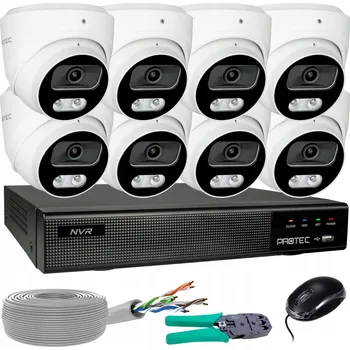 Bezpečnostní kamera Monitorovací sada 8 IP kamer 8MP 4K POE Detekce lidí a vozidel bez HDD