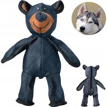 Hračka pro psa HRAČKA PRO PSY KOČKY PLYŠOVÁ PÍSKACÍ HRAČKA PLYŠÁK MEDVÍDEK KOUSÁTKO PŘETAHOVADLO 30 CM