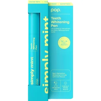 Dentální hygiena Pop Teeth Whitening Pen Simply Mint, bělicí pero mátové, 4 ml