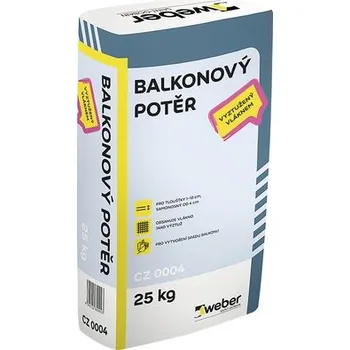Stavební materiál Balkonový potěr WEBER CZ 0004 25 kg