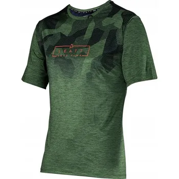 cyklistický dres Leatt cyklistický dres MTB Trail 1.0 Spinach Zelený L