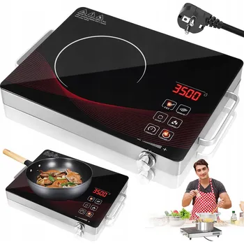 Varná deska INDUKČNÍ VARNÁ DESKA 3500 W S DIGITÁLNÍM DISPLEJEM, ČASOVAČEM 220V EU A 4 REŽIMY