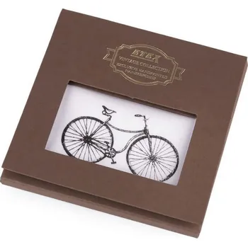 Látkový kapesník Pánský kapesník kolo, auto, motorka / dárková kazeta, velké, 1 bílá kolo