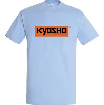 RC model Kyosho T-Shirt Spring 24 Sky Blue/Orange - S - expresní doprava