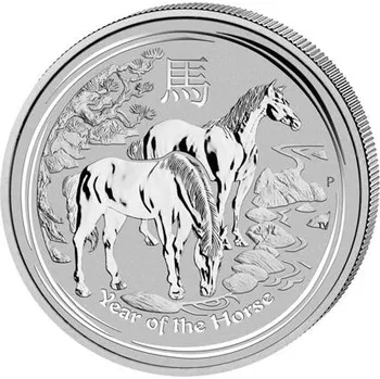 Sběratelství Perth Mint - Lunární série II. - stříbrná mince 30 AUD Year of the Horse (Rok koně) 1 kg 2014
