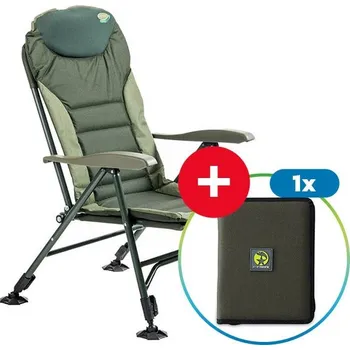 rybářské křeslo Křeslo Mivardi Comfort Quattro + Pouzdro na Doklady ZDARMA