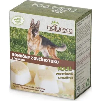 Krmivo pro psa NATURECA - Bonbóny z ovčího tuku s česnekem MAXI 250 gr Natureca NAT101