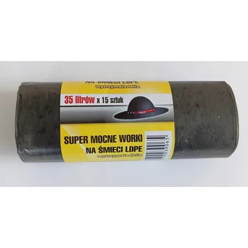 Pytle na odpadky Pytle na odpad Baca LD A15 35L 50x60 cm černé