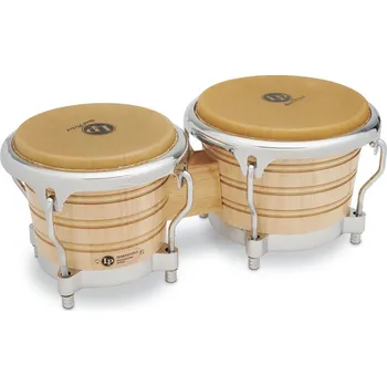 Perkuse Latin Percussion Bongo Generation II WoodNatur, Chrome HW LP201AX-2 17423