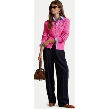 Dámský svetr Polo Ralph Lauren Kardigan 211971868012 Růžová Slim Fit XXS