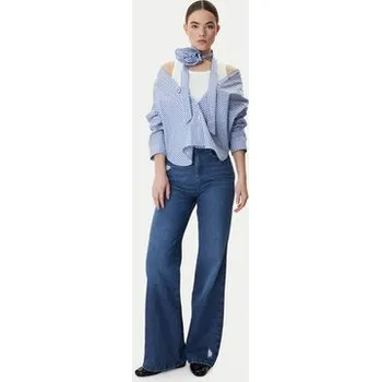 Moto kalhoty Marella Jeansy 2613181014 Modrá Wide Leg 38