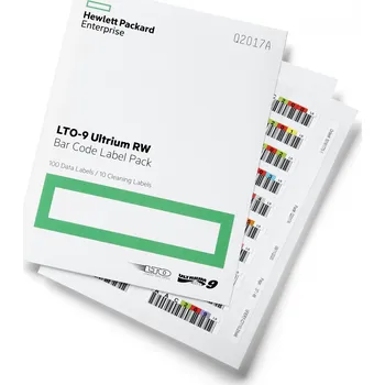 Ukládání dat Hewlett Packard Enterprise HPE LTO-9 Ultrium RW Bar Code Label Pack (Q2017A) Q2017A