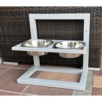 Miska pro psa Stojan na misky pro psy Barva: Šedá