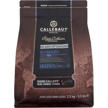 Cukrovinka Callebaut Čokoláda Callebaut Kumabo 80,1% kakao, 2,5 kg