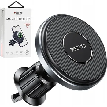 MAGNETICKÝ DRŽÁK DO AUTA YESIDO C190 MAGSAFE 15W ČERNÝ