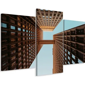 Obraz Obraz Triptych Abstraktní ARCHITEKTURA 3D 90x60