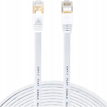 Síťový kabel Plochý síťový kabel LAN Ethernet RJ45 32AWG CAT7 až 10 Gbps/600 MHz, 5 m