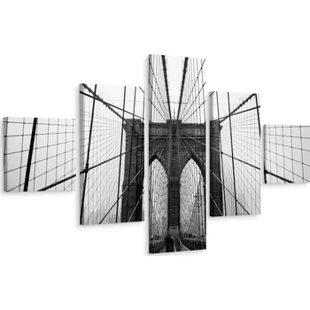 Obraz Obraz 5dílný Most York 3D Efekt 200x120