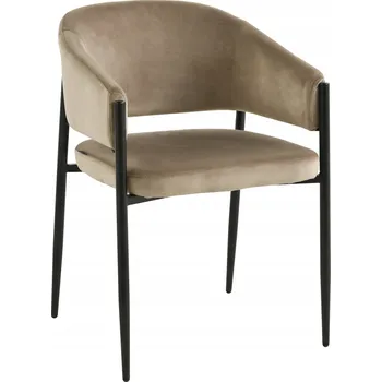 Čalouněná židle Sarano velvet béžová do obýváku jídelny