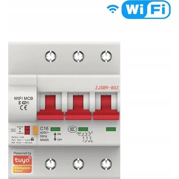 vypínač Chytrý jistič 3P 25A Wi-Fi Moes Tuya WCB-SC-3P25M