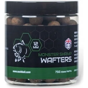 Boilies Nash Monster Shrimp Wafters 12mm - Nástrahy na kapry s příchutí krevety, plovoucí, 12mm