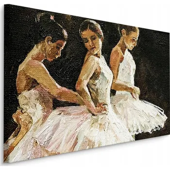 Obraz Obraz na plátně BALETKY tanečnice malba 30x20
