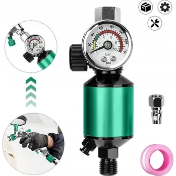 Příslušenství ke kompresoru REGULÁTOR TLAKU S MANOMETREM PRO LAKOVACÍ PISTOLE G1/4