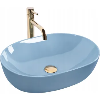 REA UMYVADLO LISA L.BLUE SHINY - NA DESKU