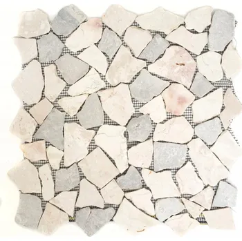 Mozaika WzorcowniaStudio 31,6 x 31,6 cm, odstíny šedé a stříbrná