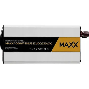 Měnič napětí Měnič Napětí napětí maxx 1000W SINUS 12VDC/230VAC [500W/1000W]