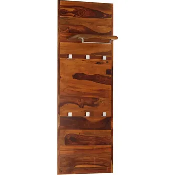 Věšák Věšák na kabáty z masivního akáciového dřeva, retro styl, 40x118 cm