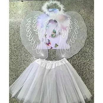 Karnevalový kostým Kostým Adar Andělská křídla se sukní a svatozářem