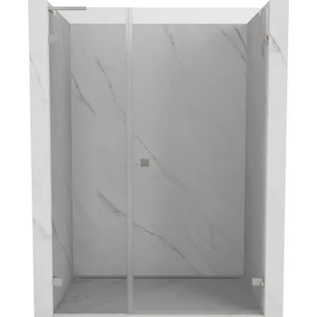 Mexen Lunar-B, L Otočné pravé sprchové dveře 135 cm, 8mm čiré sklo, ocelový profil, 832SL-135-050-97-00-P