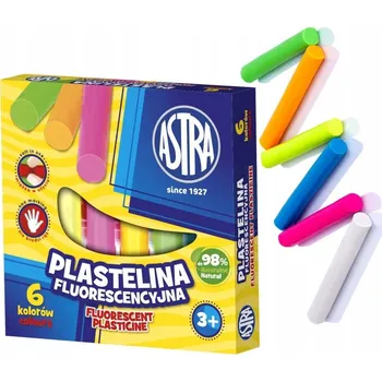 Modelovací hmota KREATIVNÍ PLASTELÍNA MODELOVACÍ HMOTA DO ŠKOLY 6 BAREV ASTRA