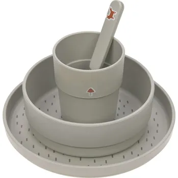 LÄSSIG Dish Set PP/Cellulose Little Forest fox (Německá značka LÄSSIG je lídrem v prodeji doplňků pro maminky a děti v západní Evropě. Jejich výrobky se vyznačují velmi vysokou úrovní zpracování a také praktičností, díky které si výrobky této značky oblíb