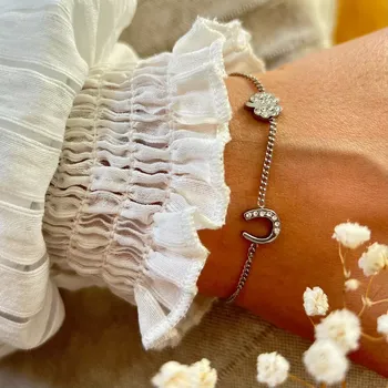 Náramek Náramek Equestrian Willow stříbrný